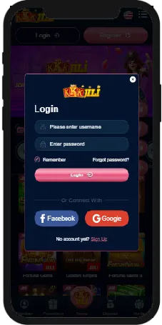 Login KKKJili step 2